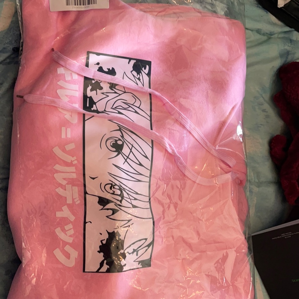 Hunter x Hunter pink hoodie